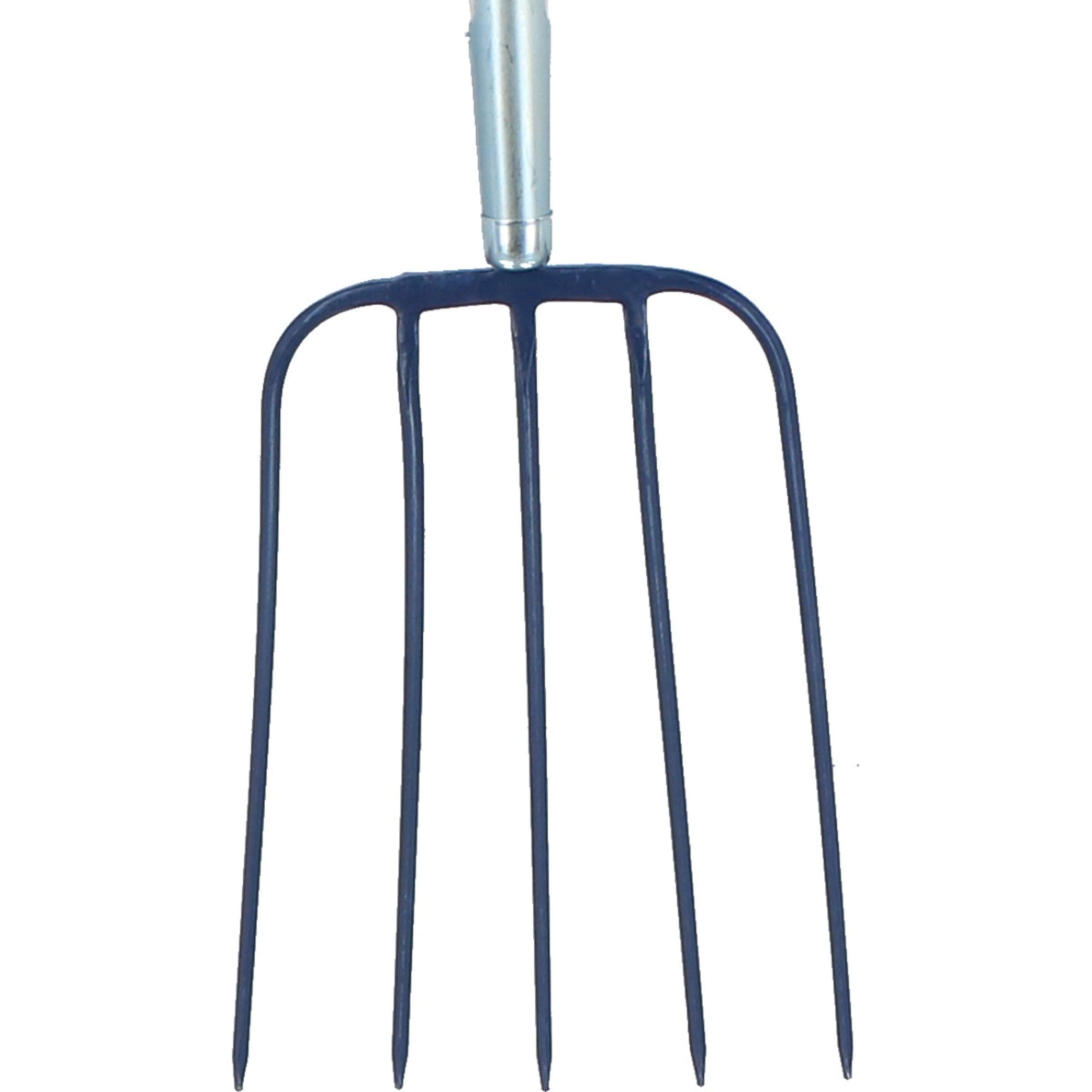 Atlas Manure Fork 5-Teeth D-steel Blue