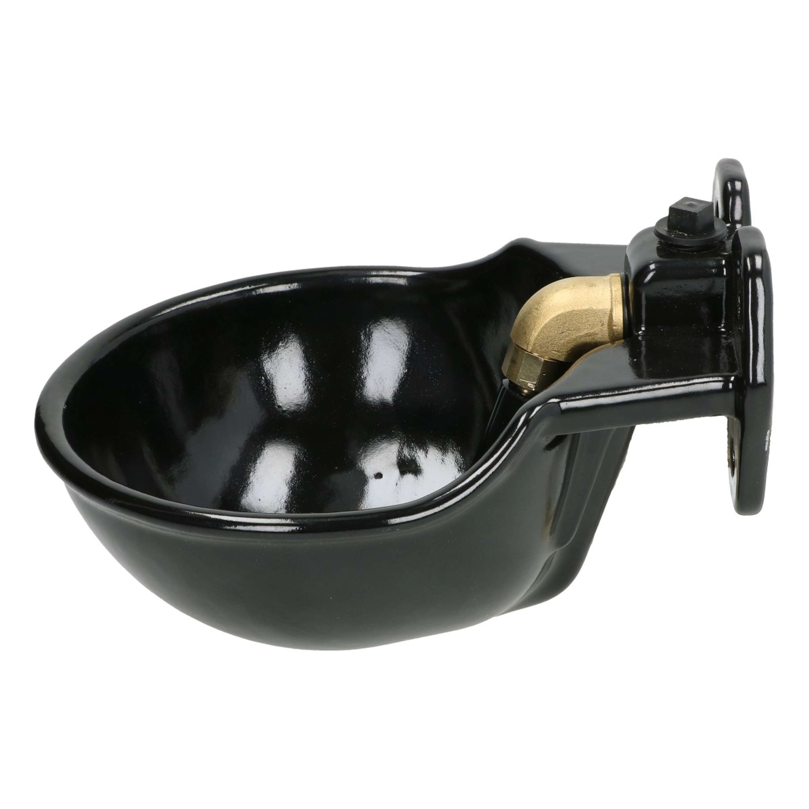 Kerbl Water Bowl with TubeValve G51, enamelled