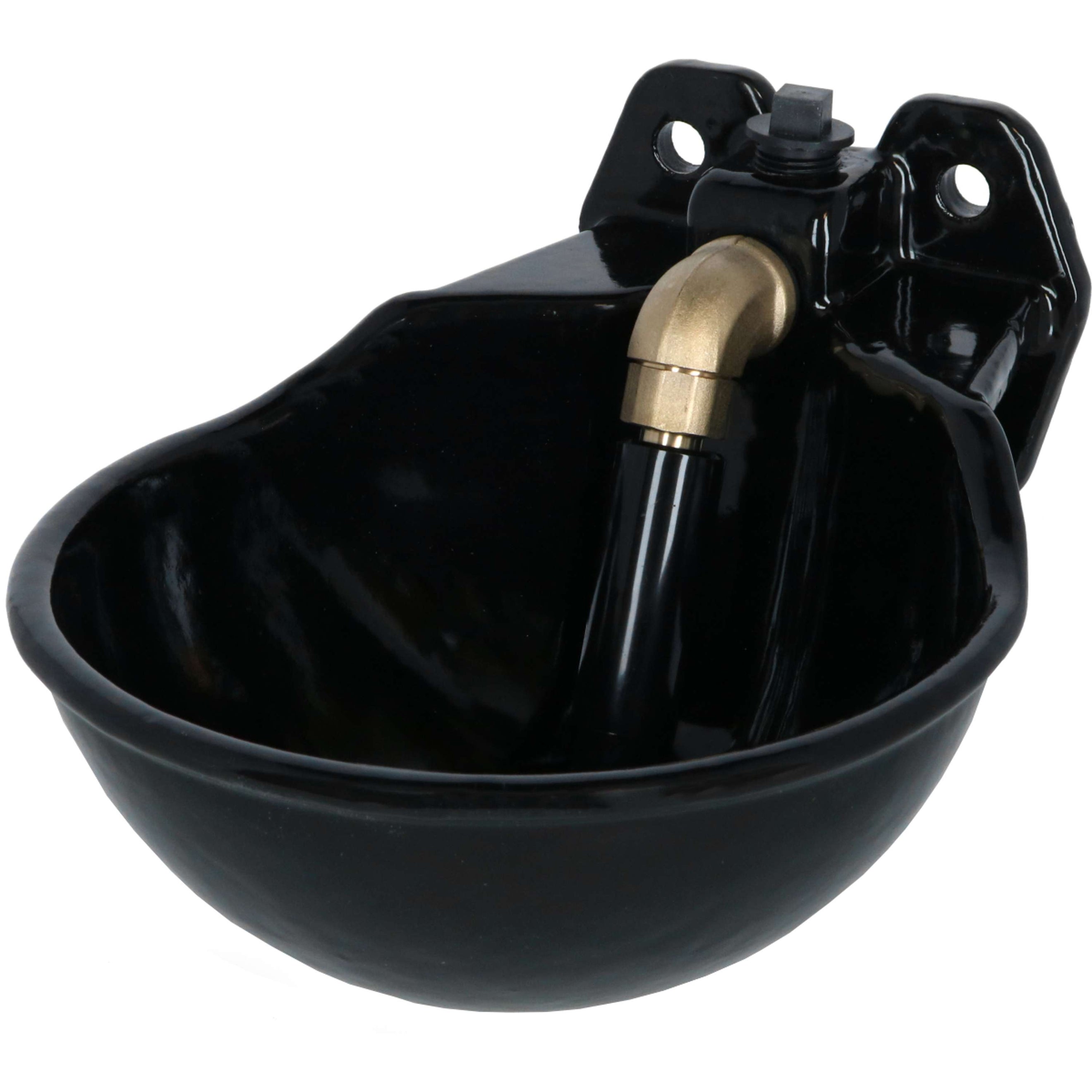 Kerbl Water Bowl with TubeValve G51, enamelled