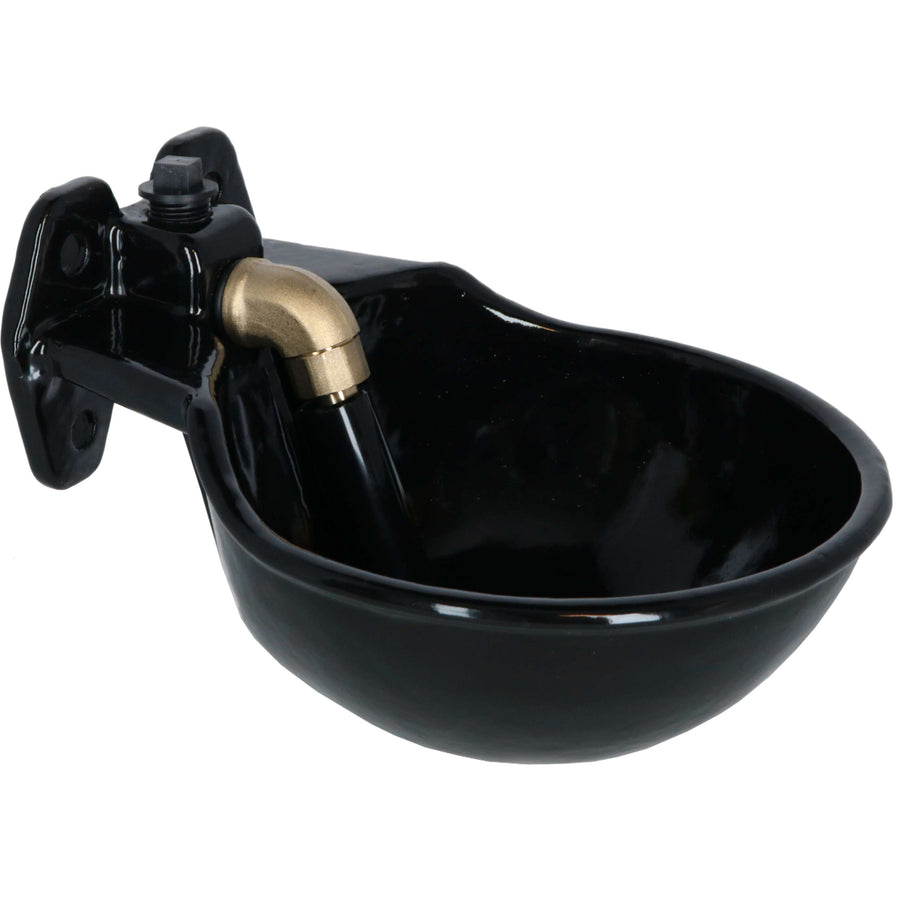 Kerbl Water Bowl with TubeValve G51, enamelled