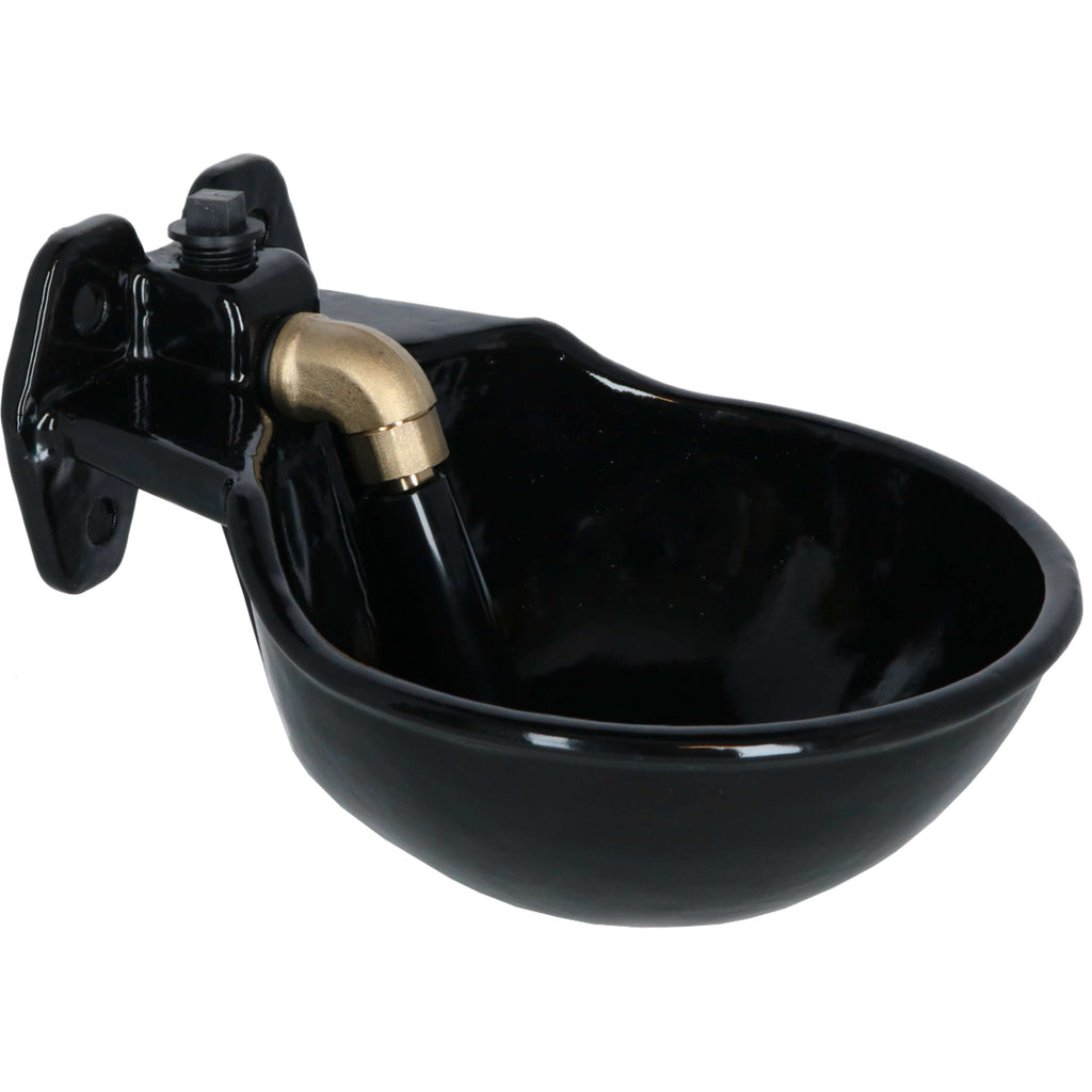 Kerbl Water Bowl with TubeValve G51, enamelled