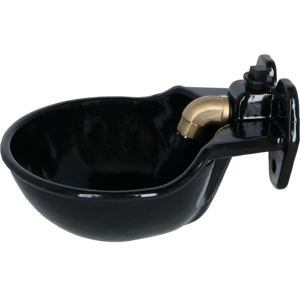 Kerbl Water Bowl with TubeValve G51, enamelled