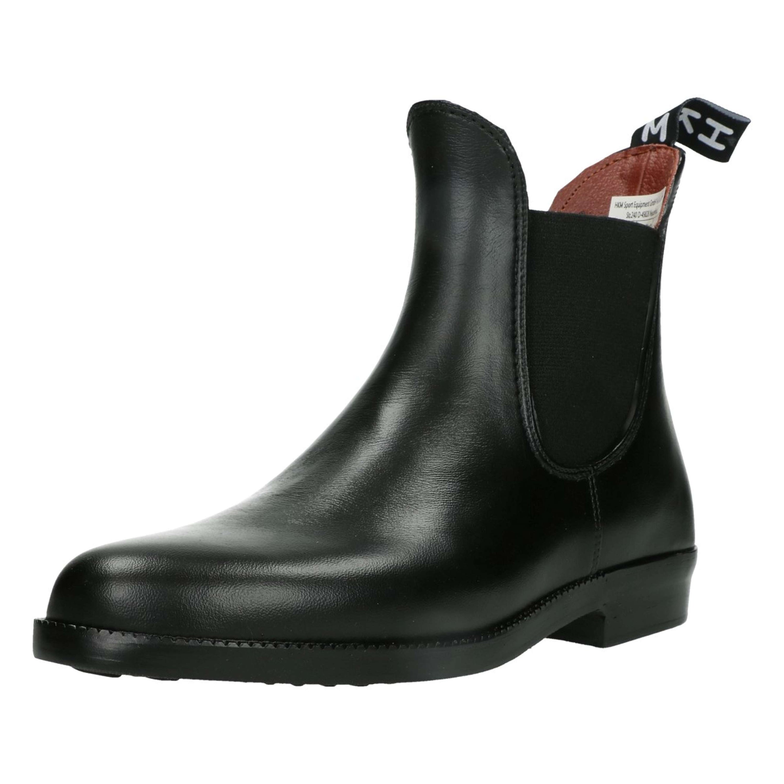 HKM Jodhpur Boots Soft Elasticated Vent Black