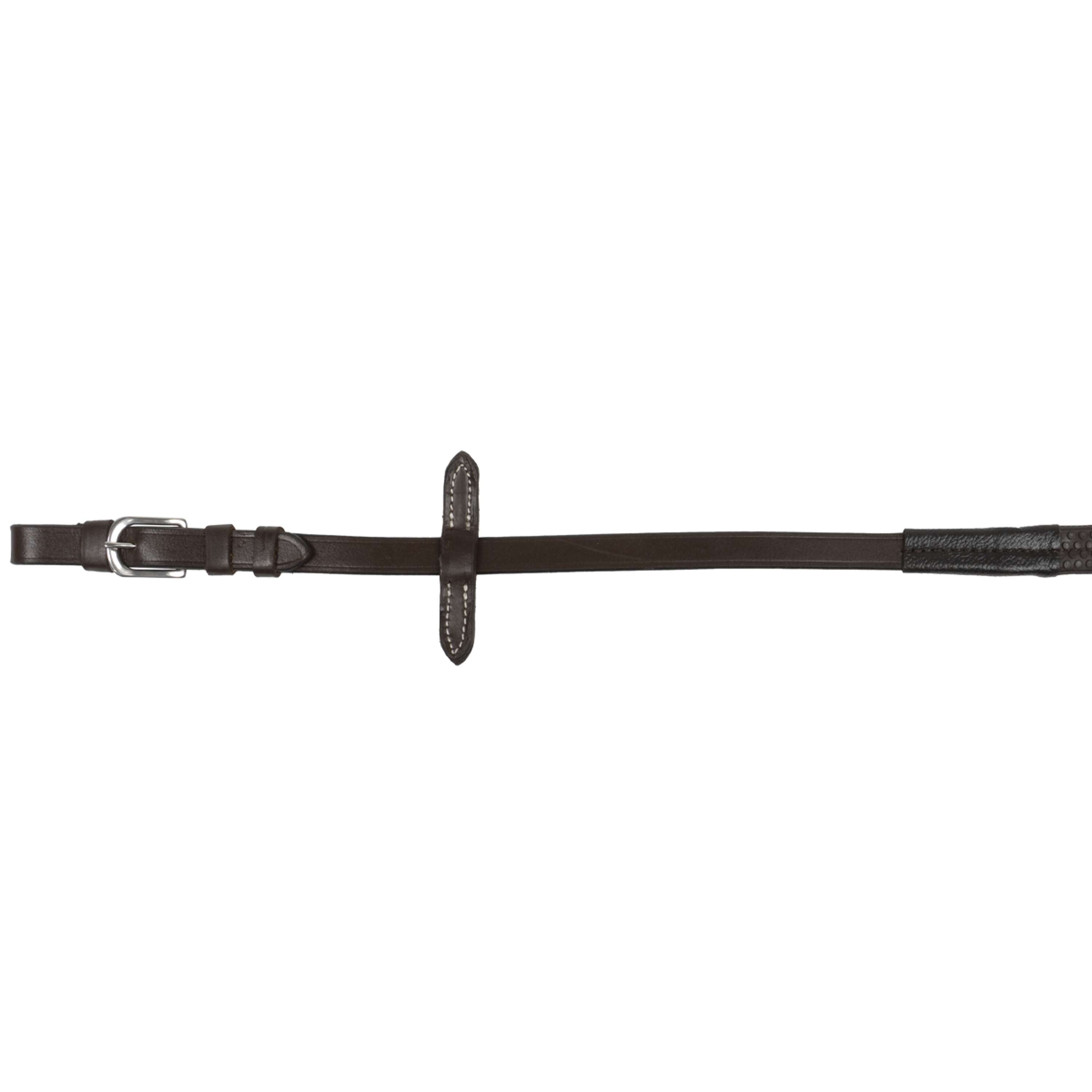 HKM Rubber Reins Brown