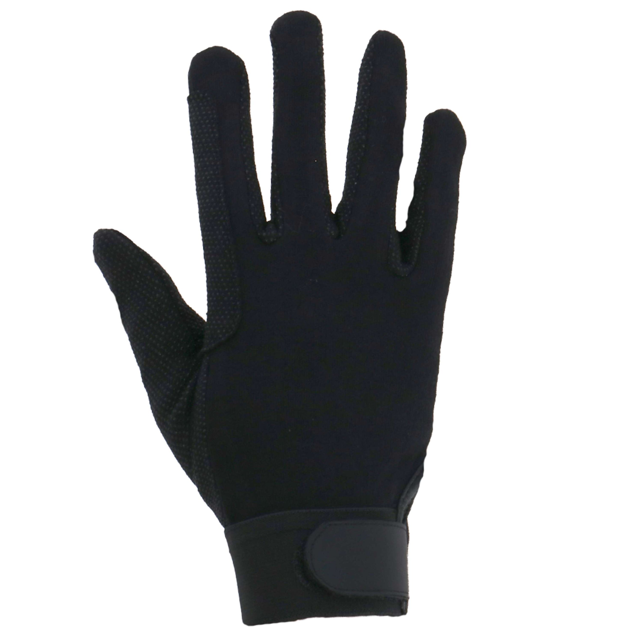 Kerbl Riding Gloves Cotton Jersey Black