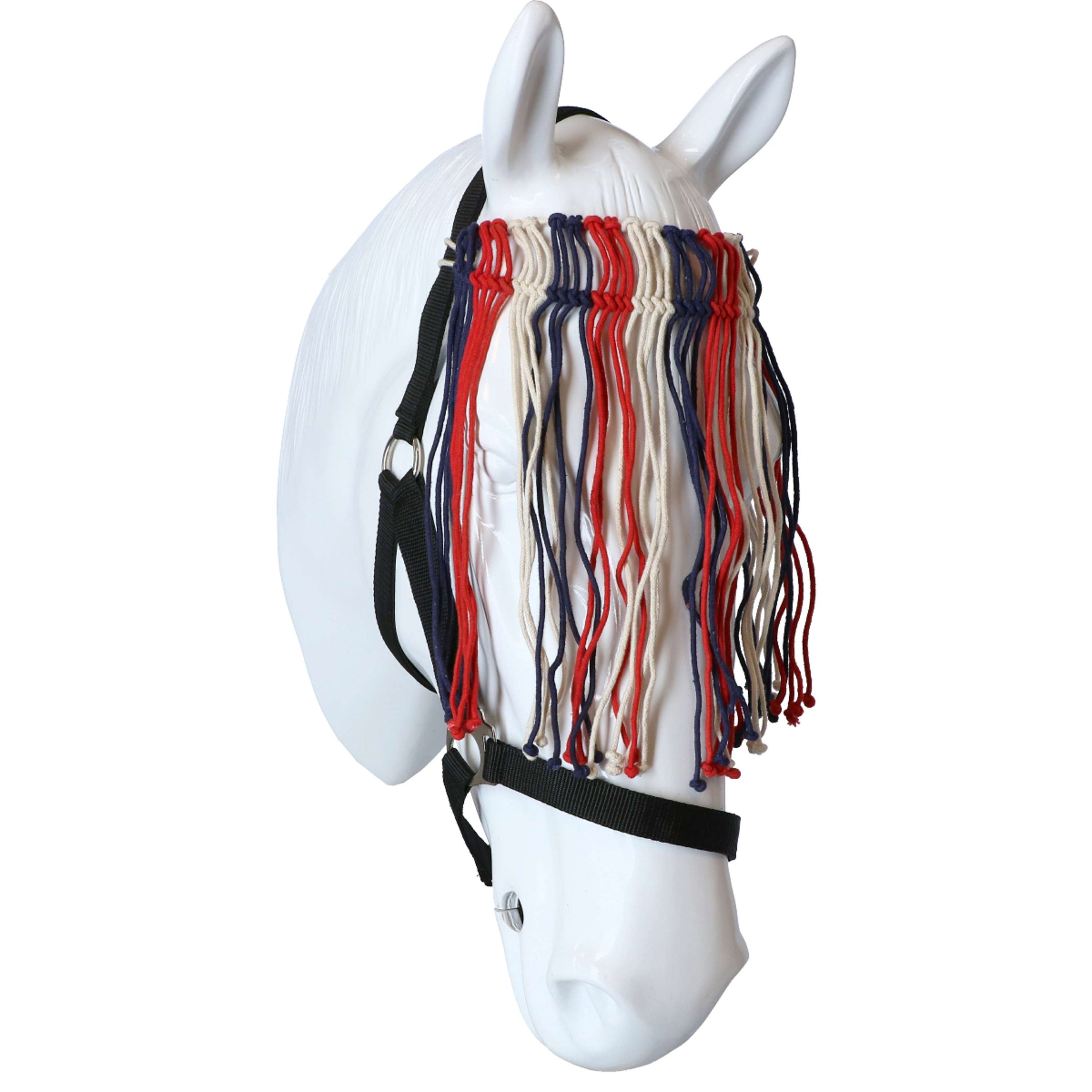 Kerbl Fly Fringe Strap Red/White/Blue