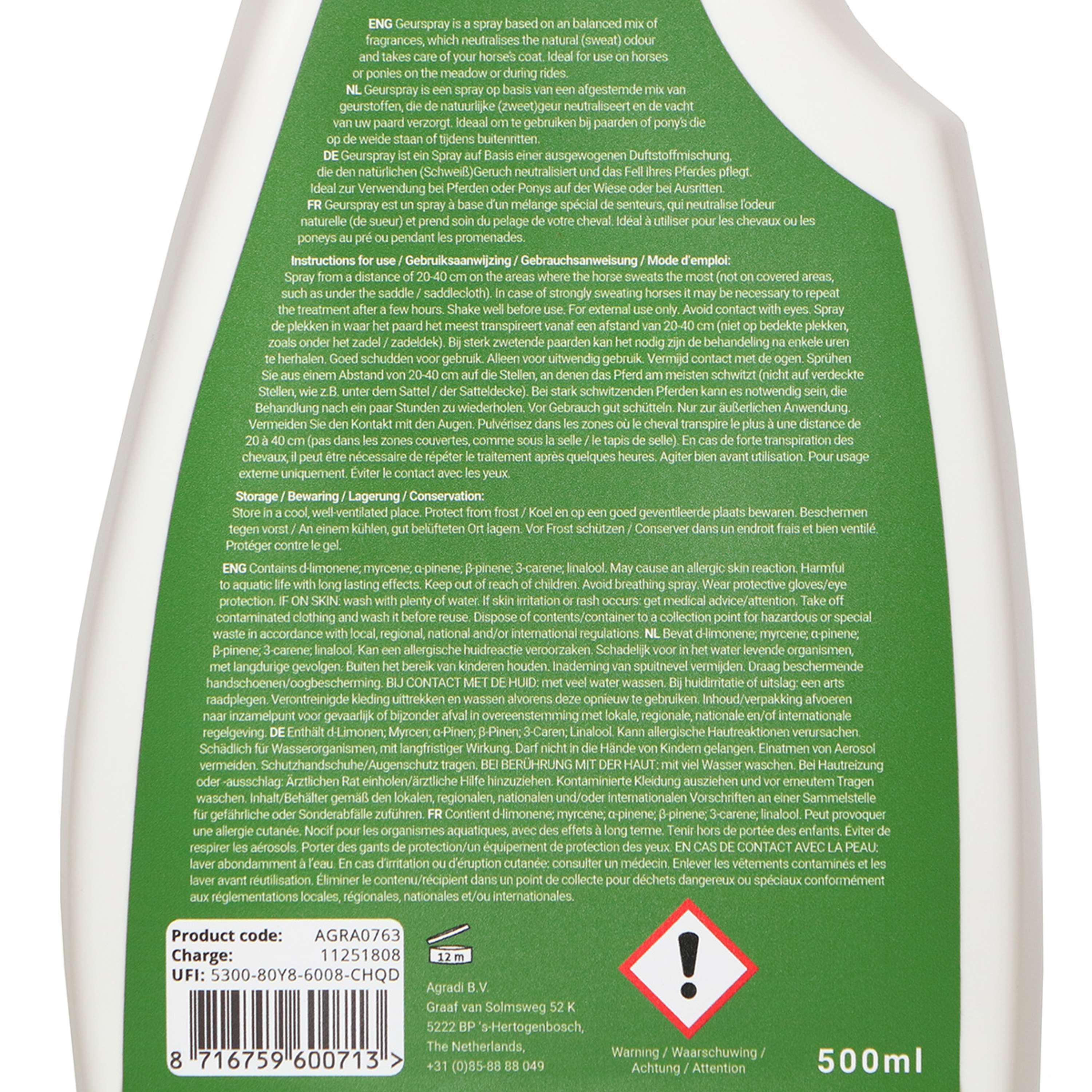 Agradi Horse Odor Spray