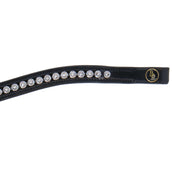 BR Browband Andes Curved Swarovski Black/Silver