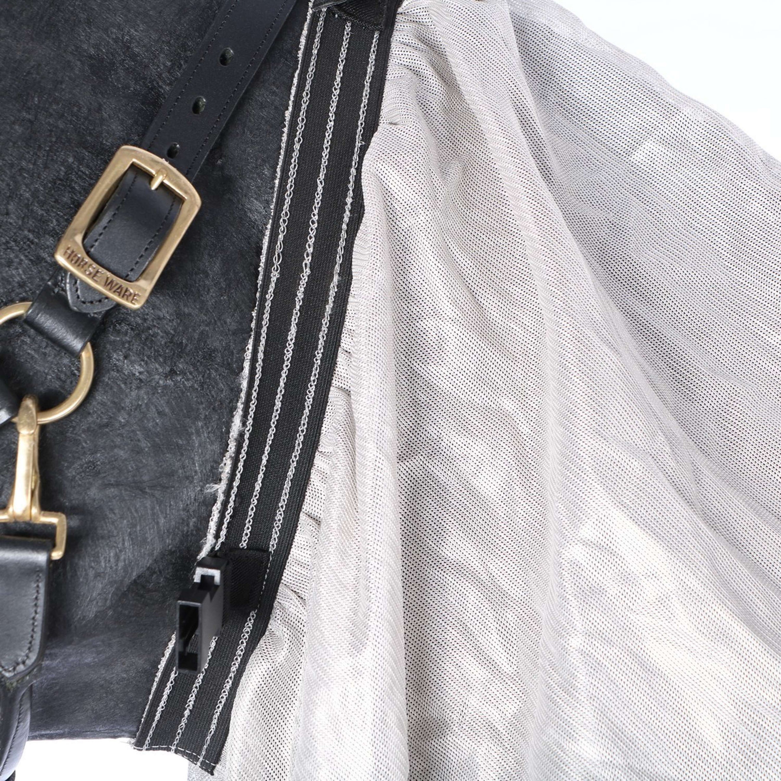 Premiere Fly Rug Hood Mesh Belly Bib Grey Premiere Fly Rug Hood Mesh Belly Bib Grey