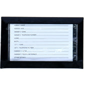 Premiere Stable Board with an Identification Card Plastic-coated Black