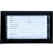 Premiere Stable Board with an Identification Card Plastic-coated Black