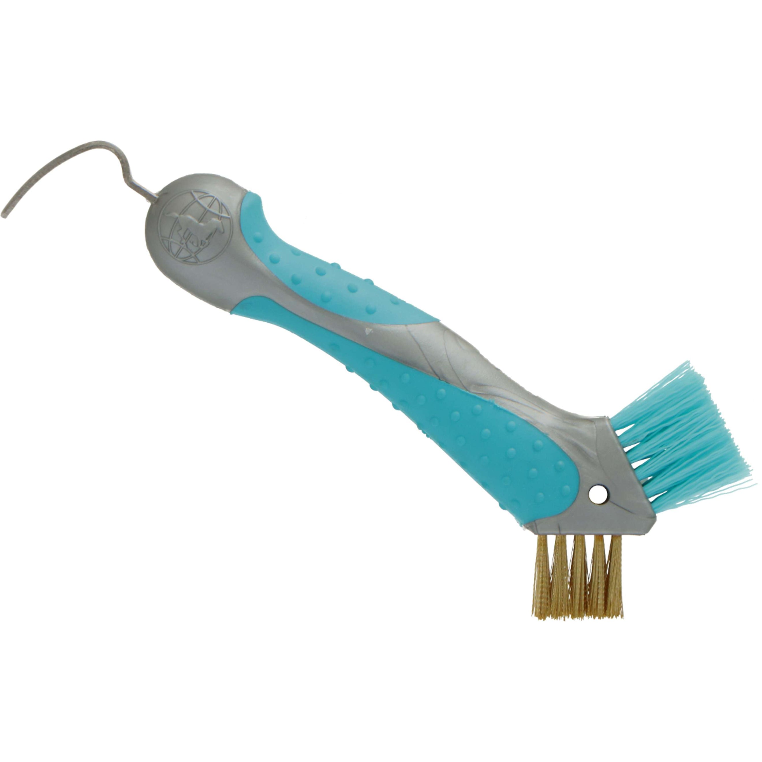 Imperial Riding Hoof Pick Scraper with Brush Turquoise