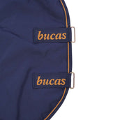 Bucas Neck Cover Irish Turnout Combi Neck 50g Navy/Gold