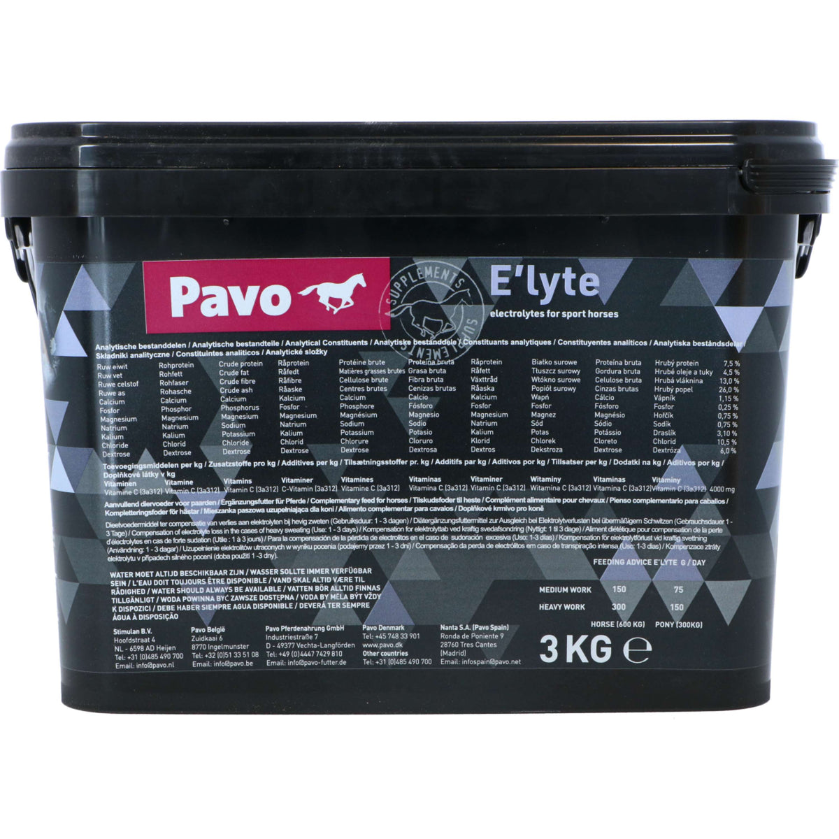 Pavo Dietary Supplement E'lyte Bag