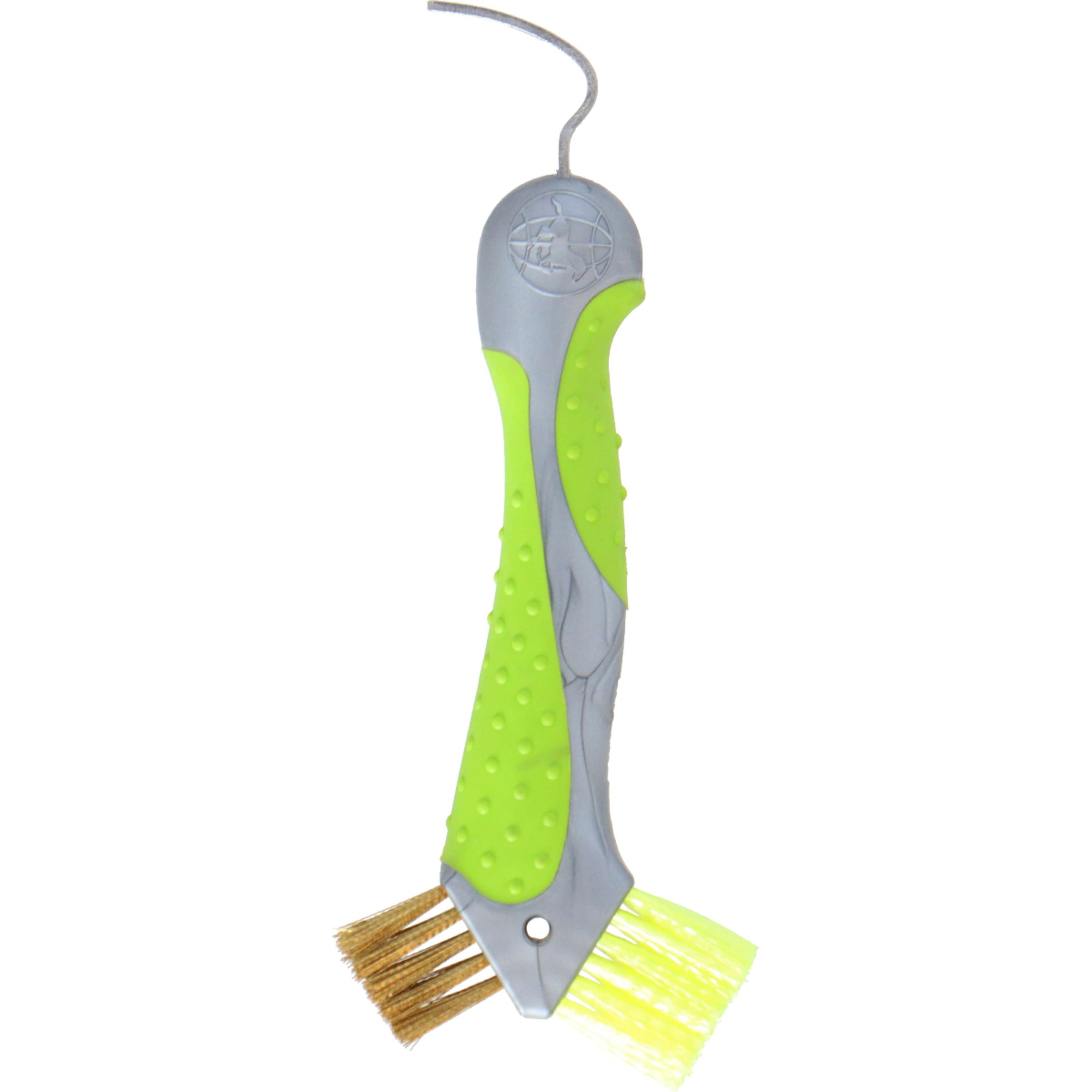 Imperial Riding Hoof Pick Scraper with Brush Green