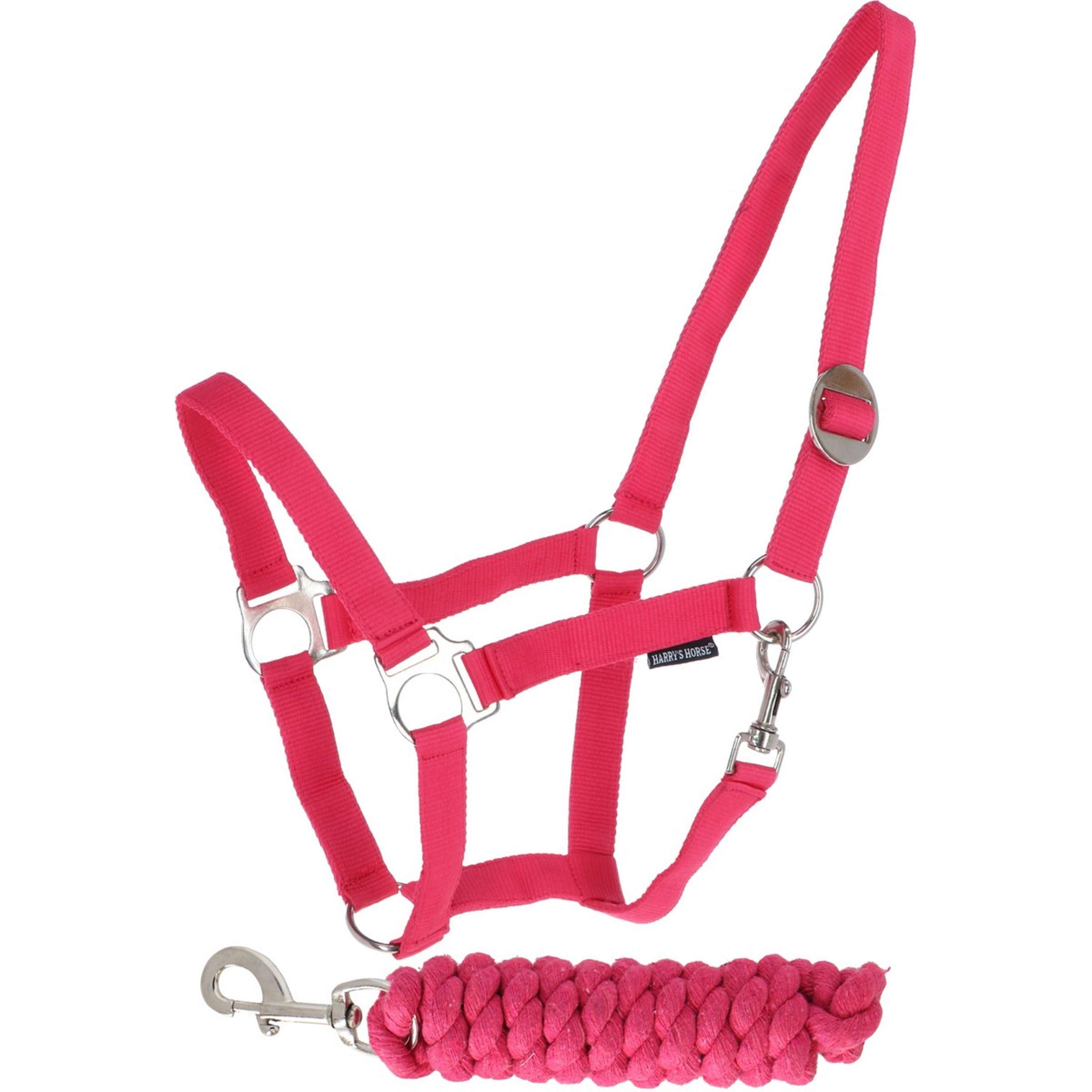 Harry's Horse Halter Set Initial Fuchsia