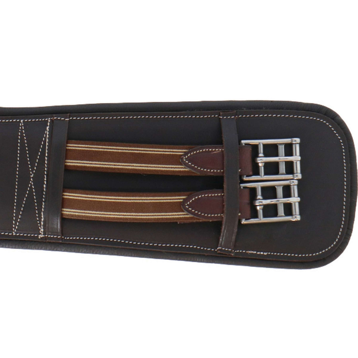 HORKA Dressage Girth Leather Brown/Silver