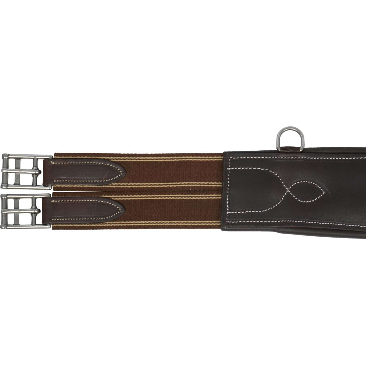 HORKA Studguard Girth Leather Brown/Silver