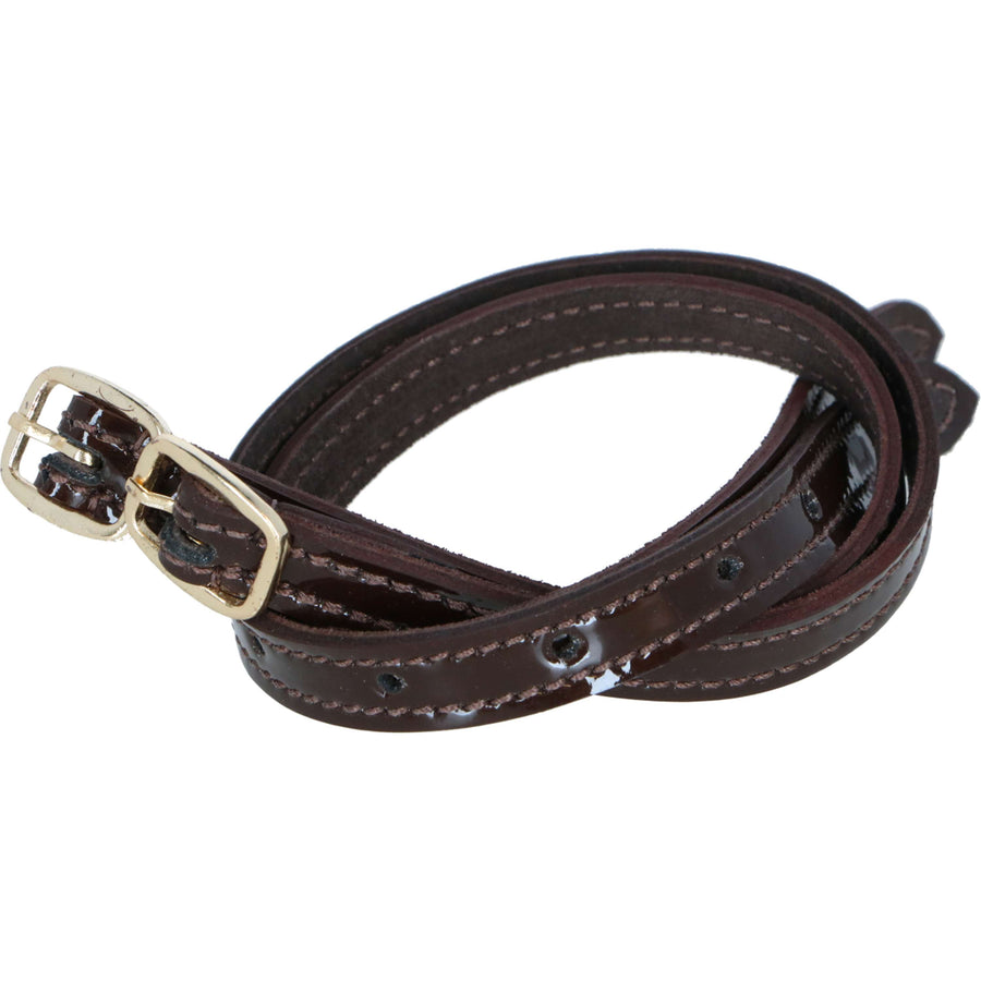 HORKA Spur Straps Patent Per Pair brown/gold
