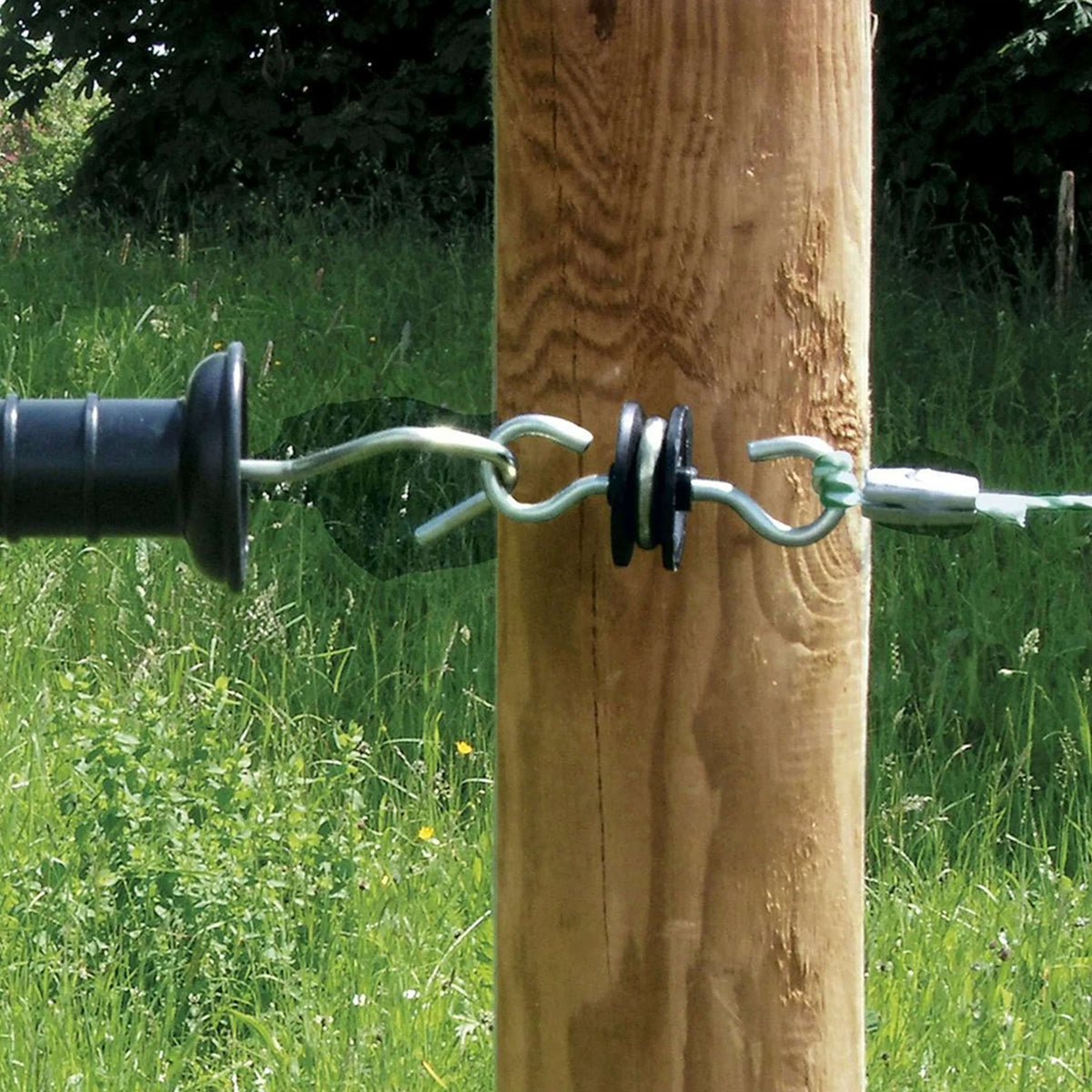 Ako Gate Handle Insulator Galvanised 2 Hooks 10 Pieces