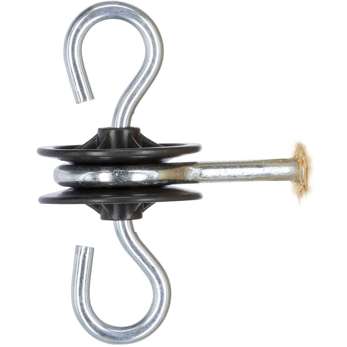 Ako Gate Handle Insulator Galvanised 2 Hooks 10 Pieces