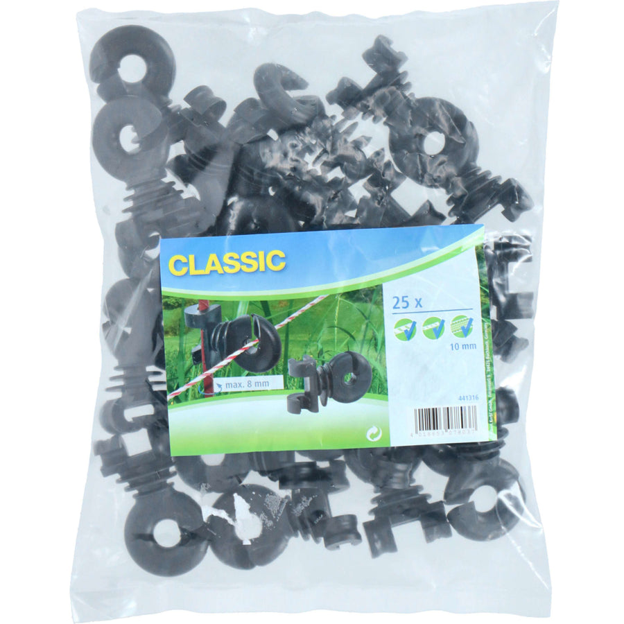 Ako Spare Insulator Clip for Round Steel Post 25 Pieces