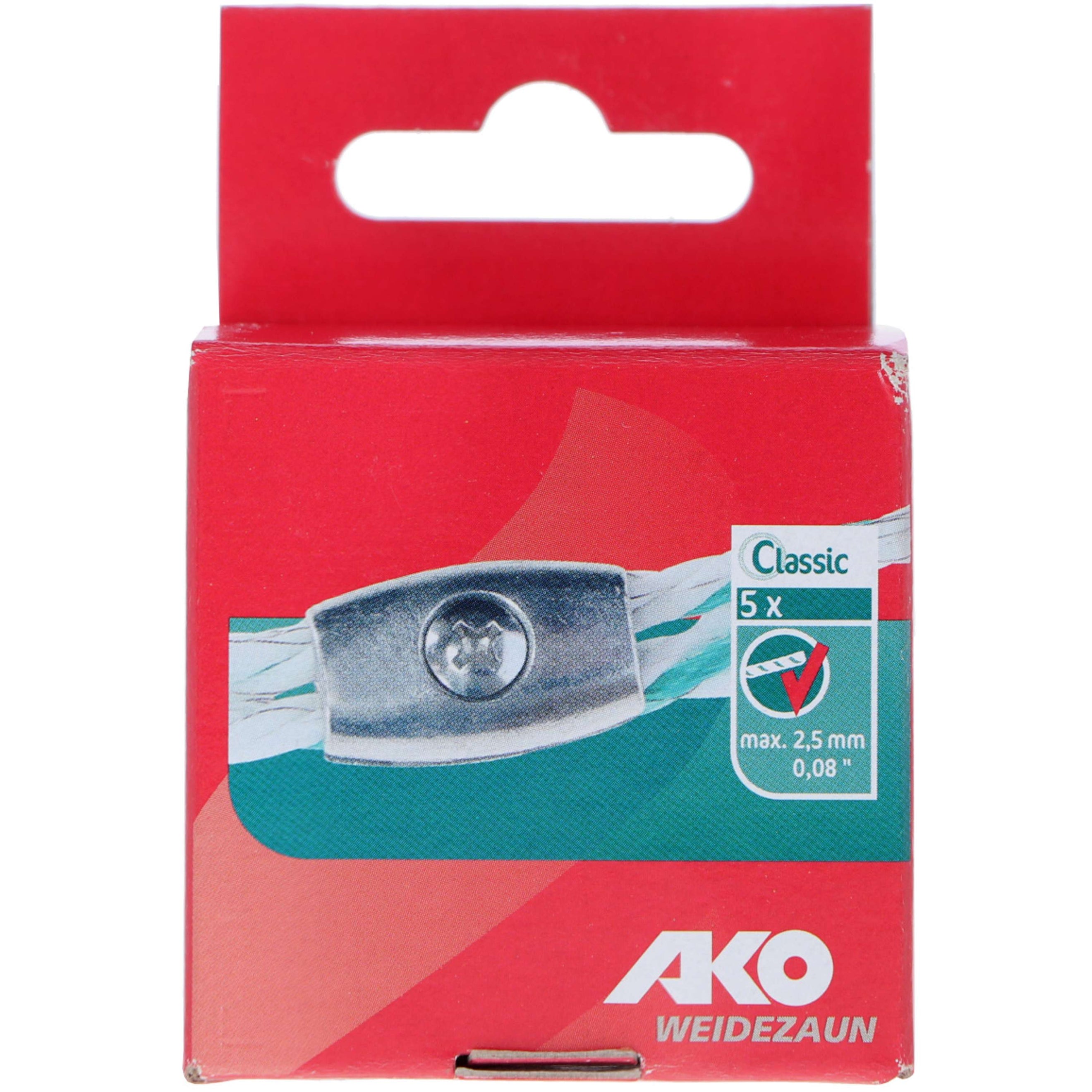 Ako Rope Clamp Galvanised 2,5mm 5 Pieces