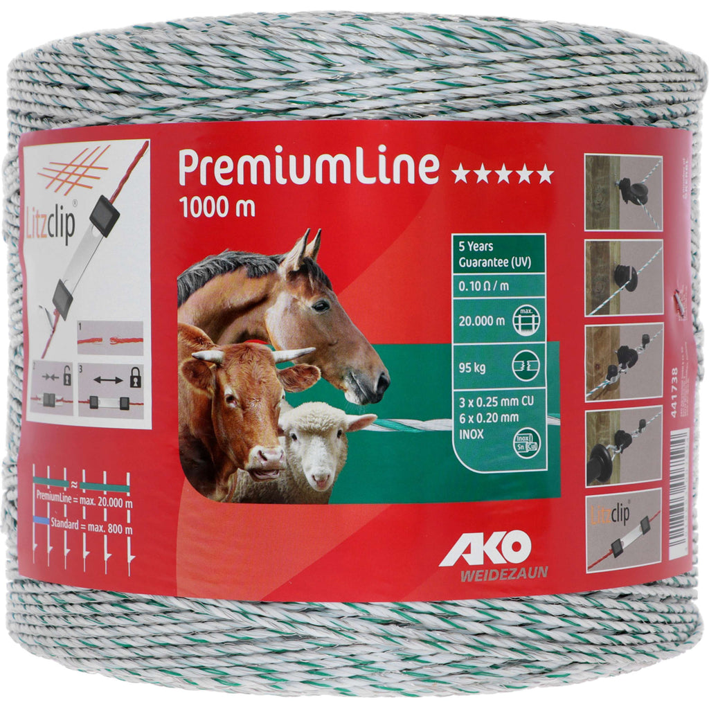 Ako Polywire PremiumLine White/Green