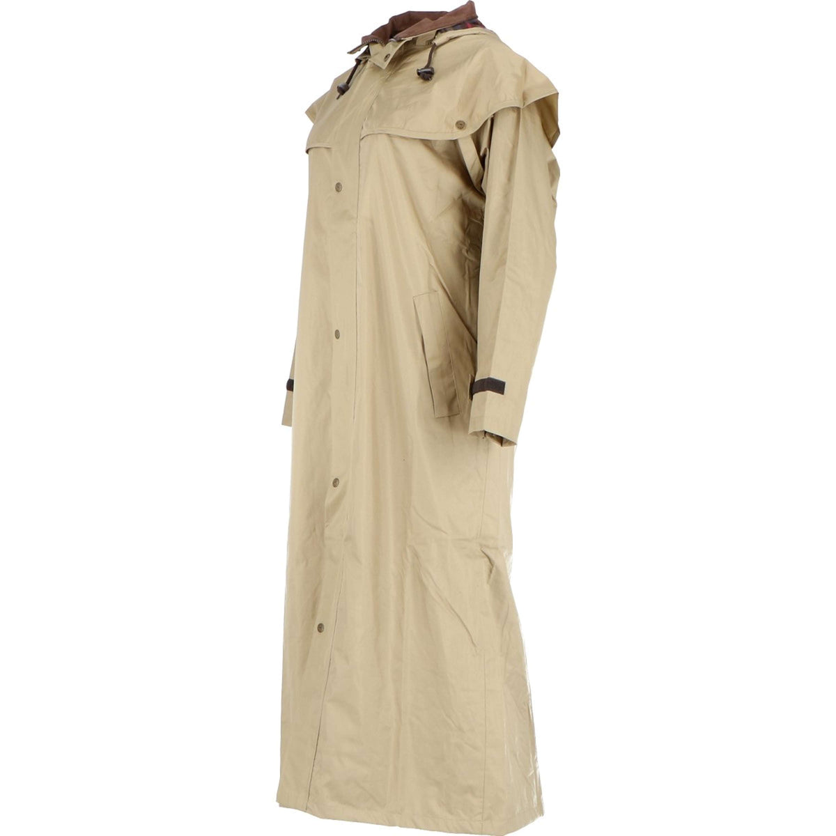 Scippis Black Roo Coat Stockman Rain Cowboy Beige