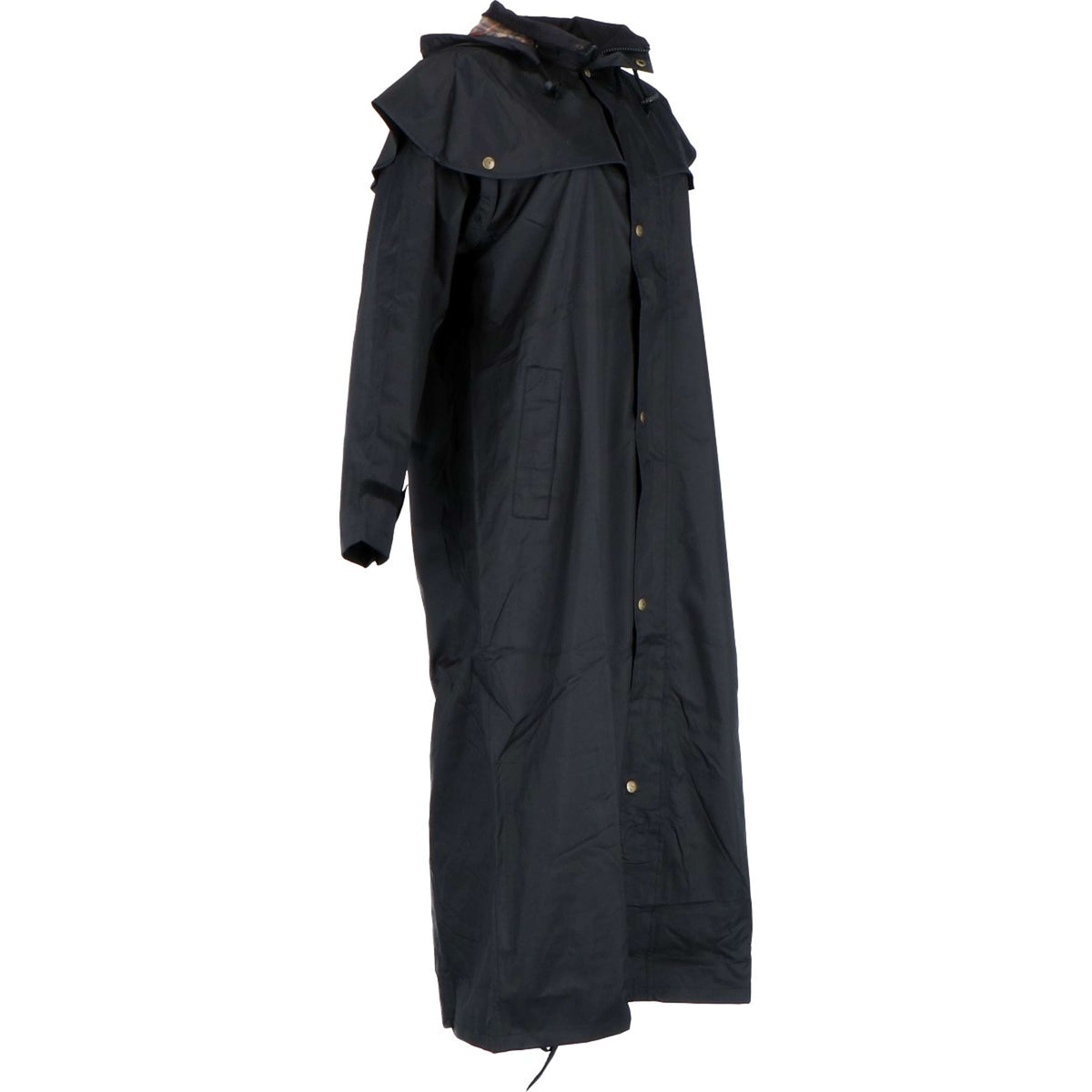 Scippis Black Roo Coat Stockman Rain Cowboy Black