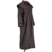 Scippis Black Roo Coat Stockman Rain Cowboy Brown