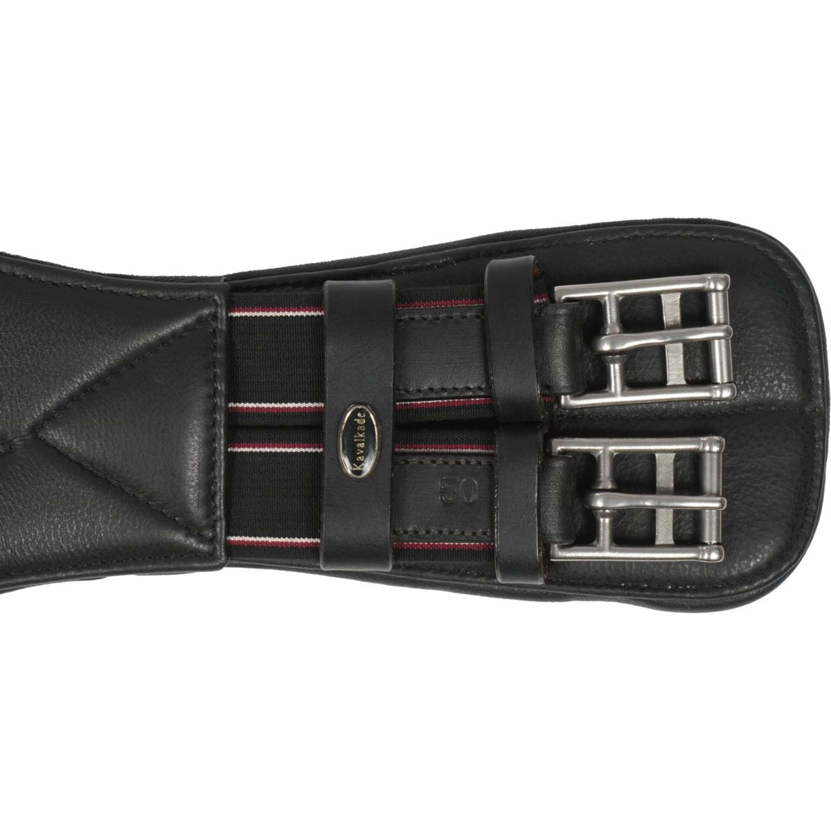 Kavalkade Girth Leather Soft Elastic Black