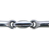 HORKA Double Jointed Loose Ring Snaffle Ss 16mm Stainless Steel