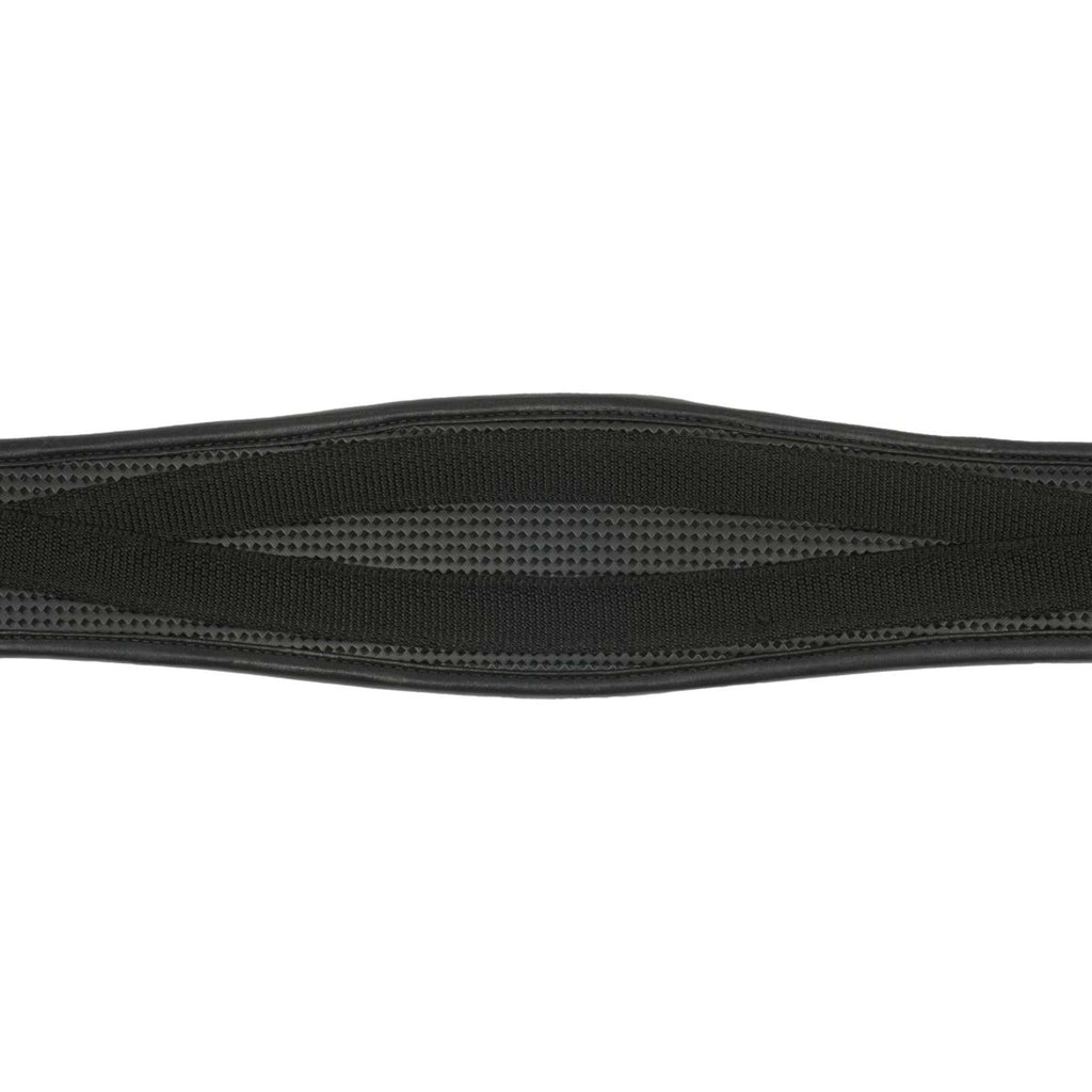 HORKA Girth Gp Shaped Waffle Weave One Side Elastic Black/Silver