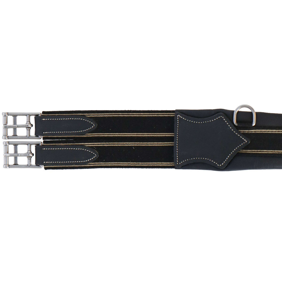 HORKA Girth Gp Leather Black/Silver