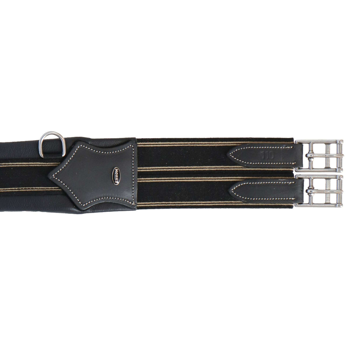 HORKA Girth Gp Leather Black/Silver