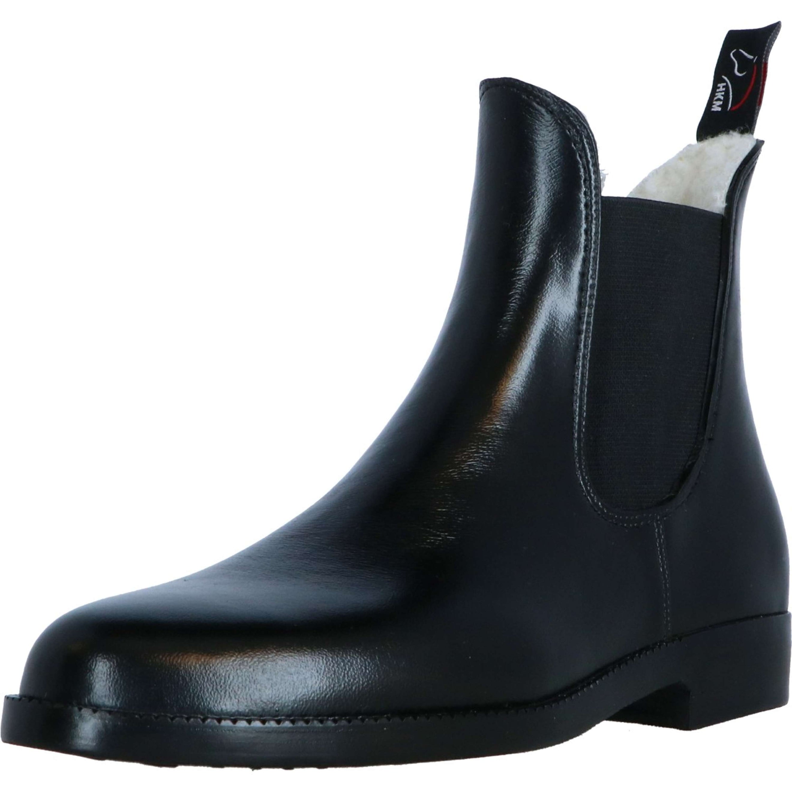 HKM Jodhpur Boots Soft Teddy Lining Black