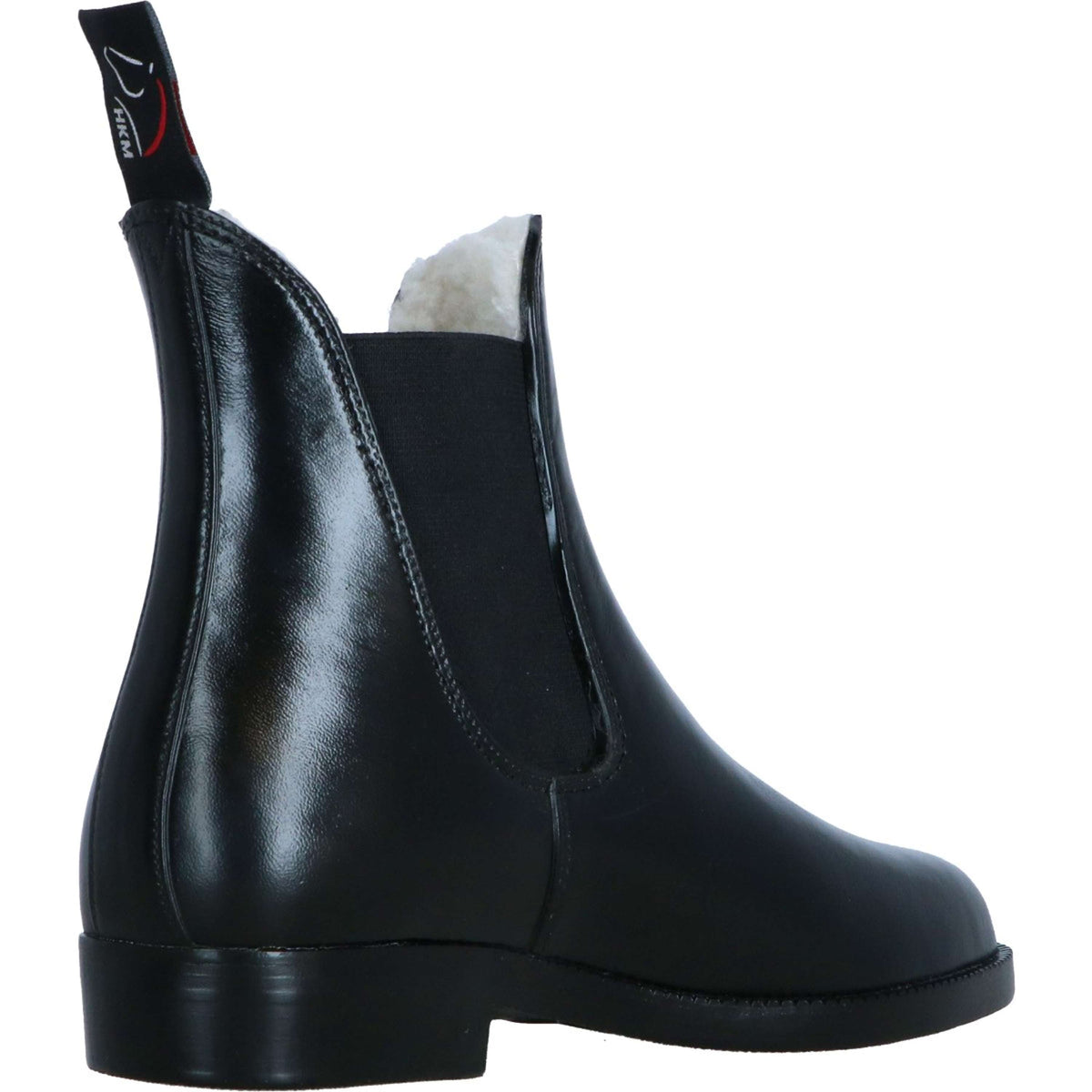 HKM Jodhpur Boots Soft Teddy Lining Black