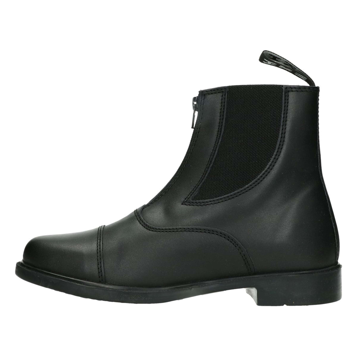 HKM Jodhpur Boots Elastic Vent + Zip Black