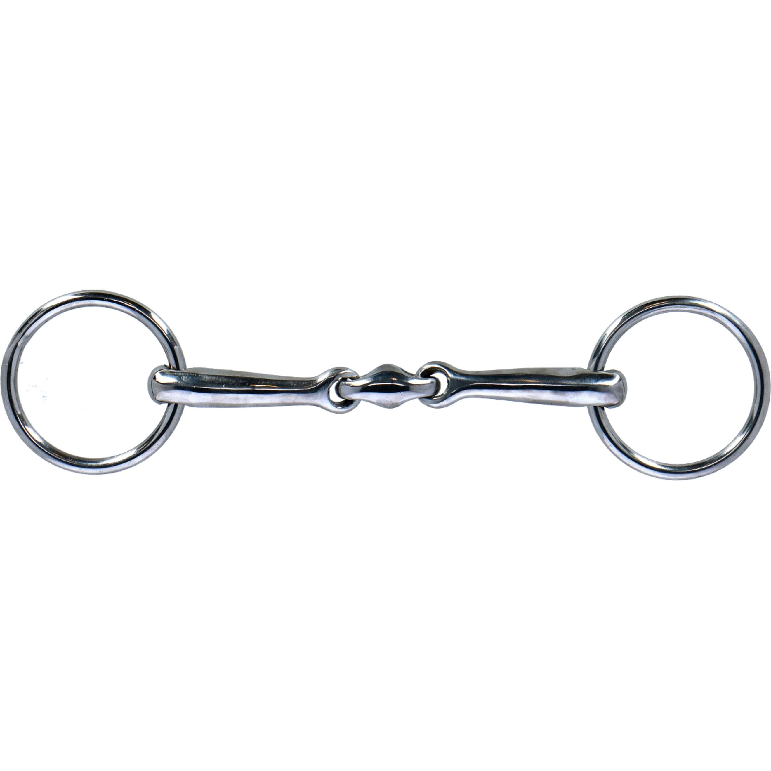 HKM Loose Ring Bradoon Lozenge 14mm RVS