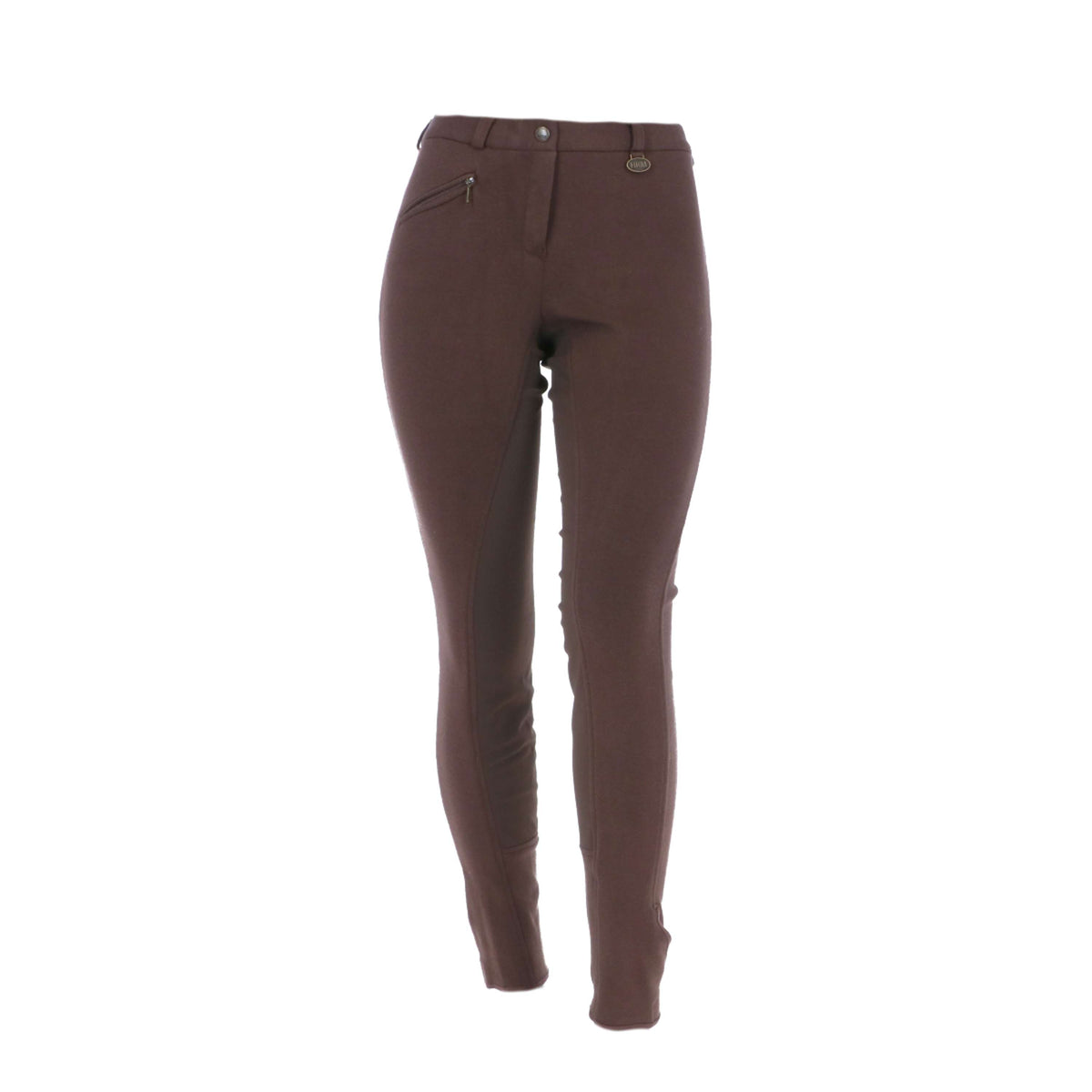 HKM Breeches Basic Belmtex Grip 3/4 Seat Ladies Darkbrown