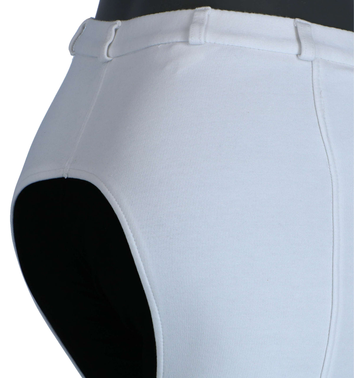 HKM Breeches Basic Belmtex Grip 3/4 Seat Ladies White/Black