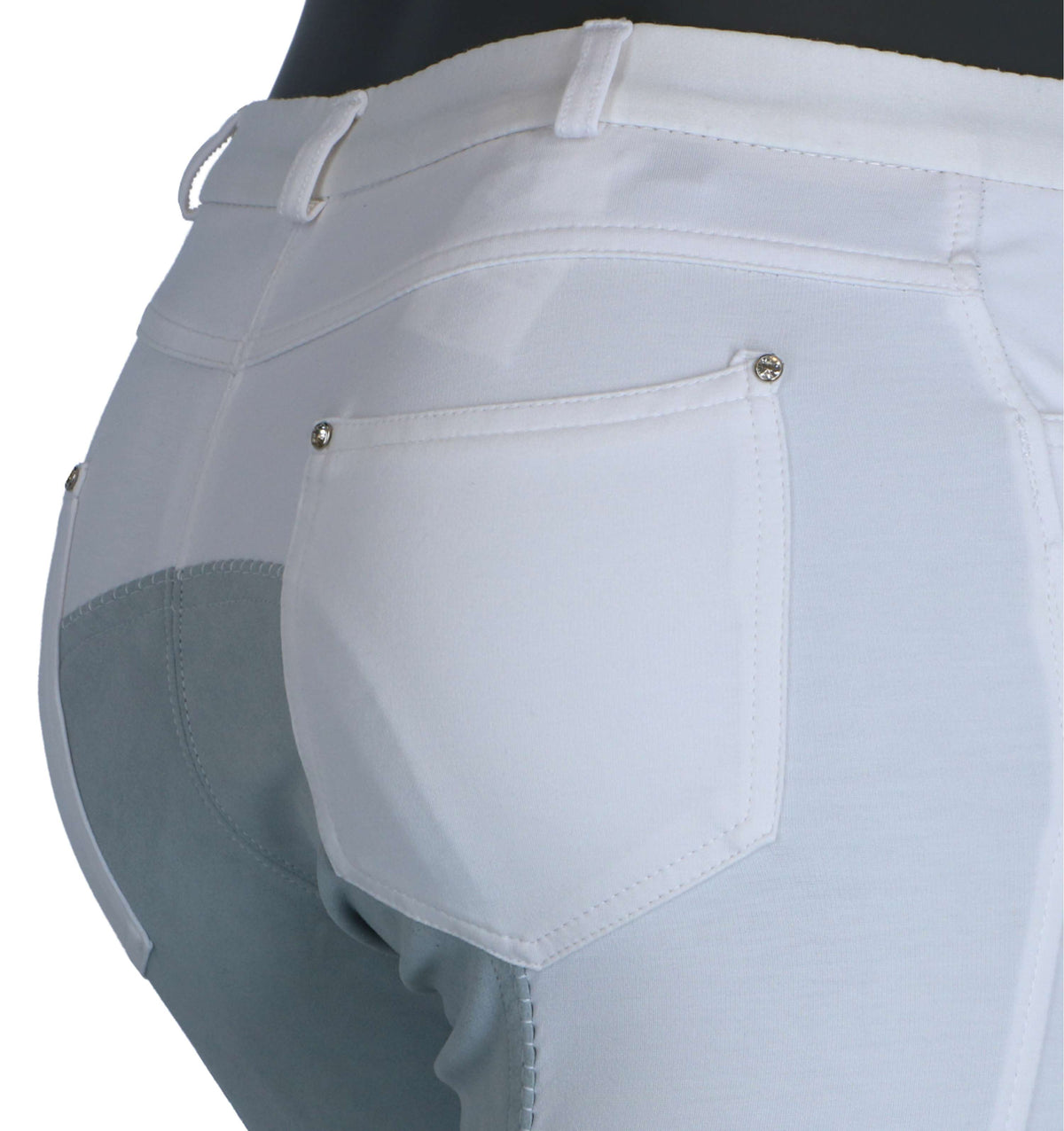 HKM Riding Breeches Comfort Fit 3/4 Seat White