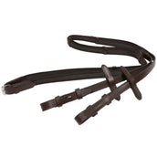 HKM Reins Interwoven Rubber Brown