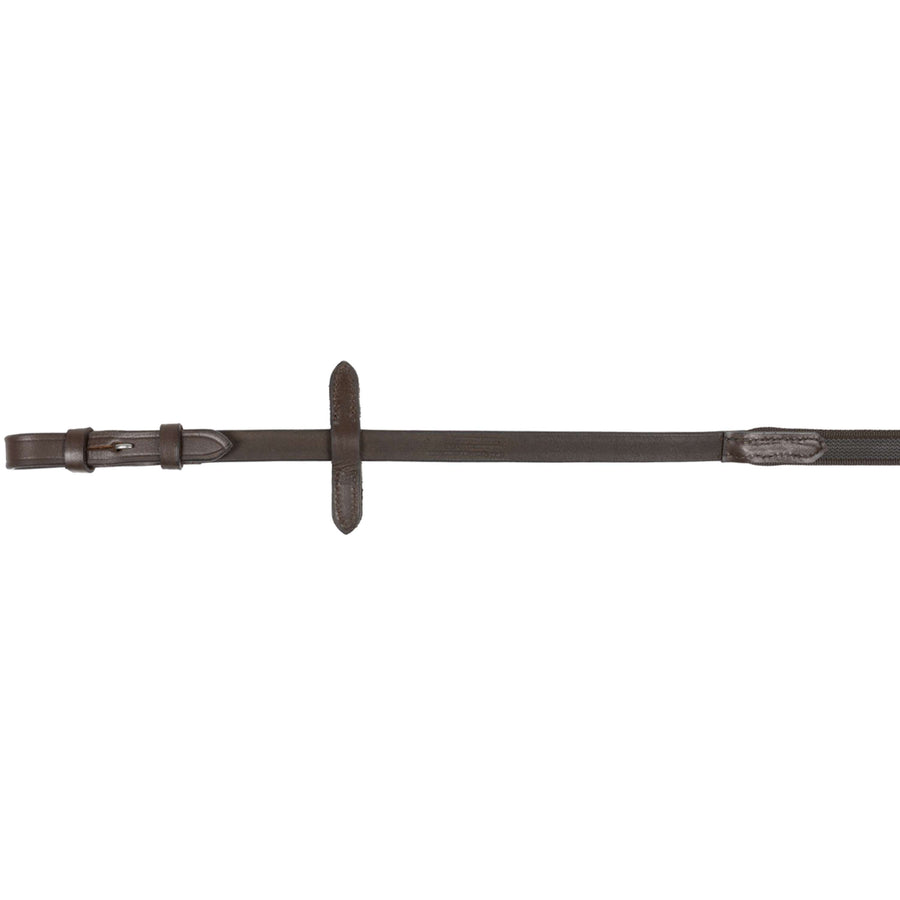 HKM Reins Interwoven Rubber Brown