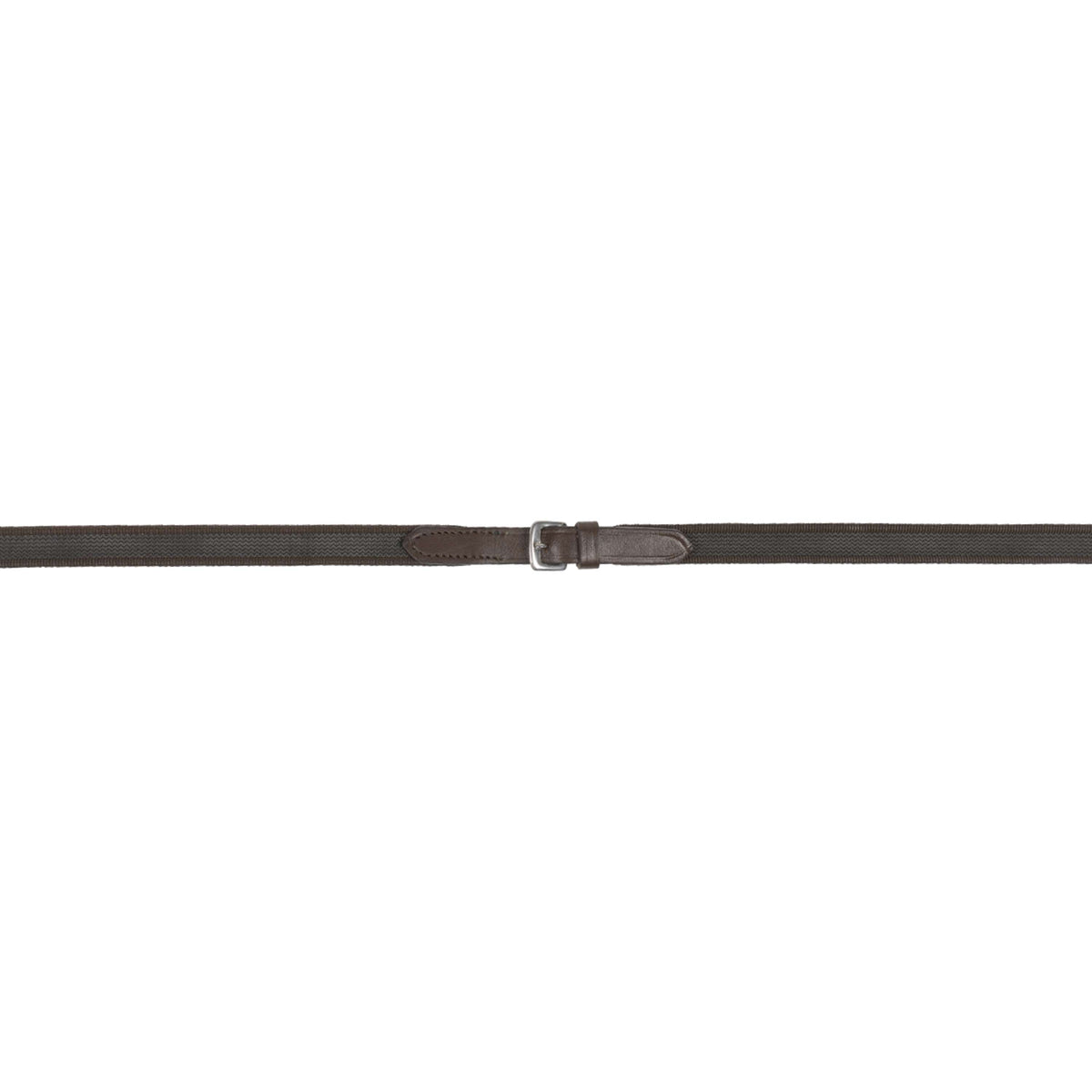 HKM Reins Interwoven Rubber Brown