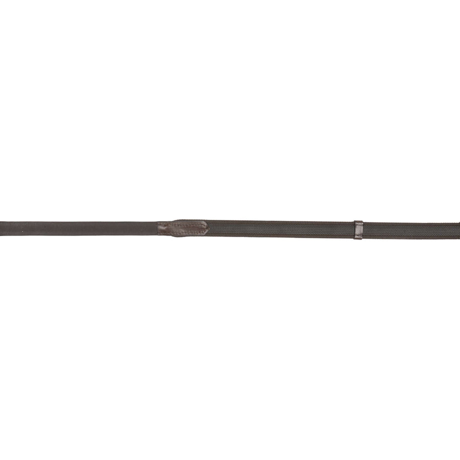 HKM Reins Interwoven Rubber Brown