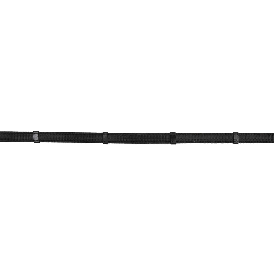 HKM Reins Interwoven Rubber Black