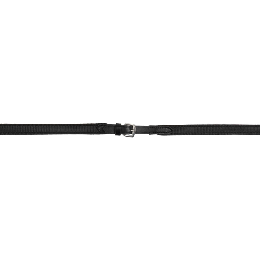 HKM Reins Interwoven Rubber Black