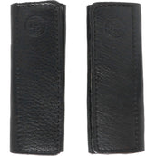 BR Stirrup Strap Covers Soft Leather with a Chain Black